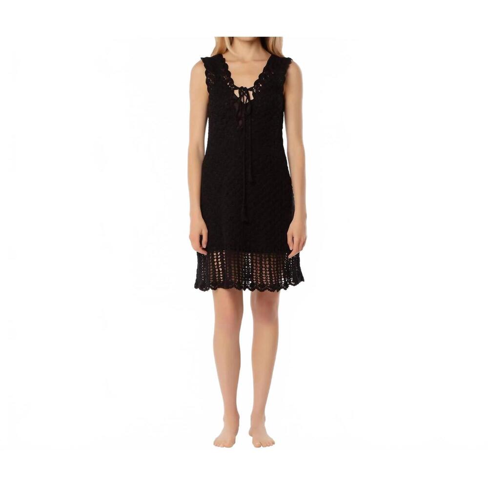 NEW HELEN JON valentina crochet dress in black